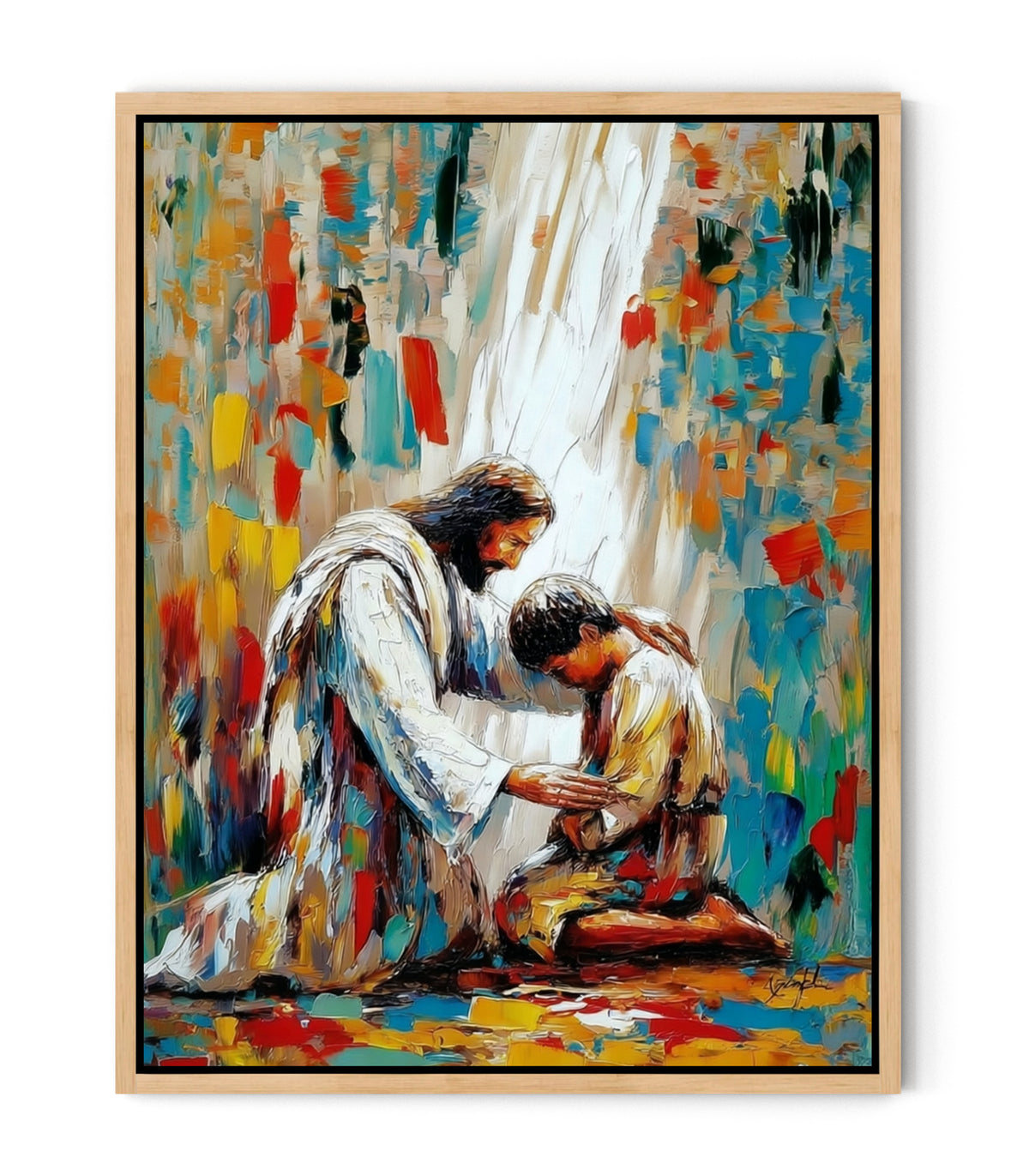 Jesus Healing a Young Man – Christian Healing Wall Art