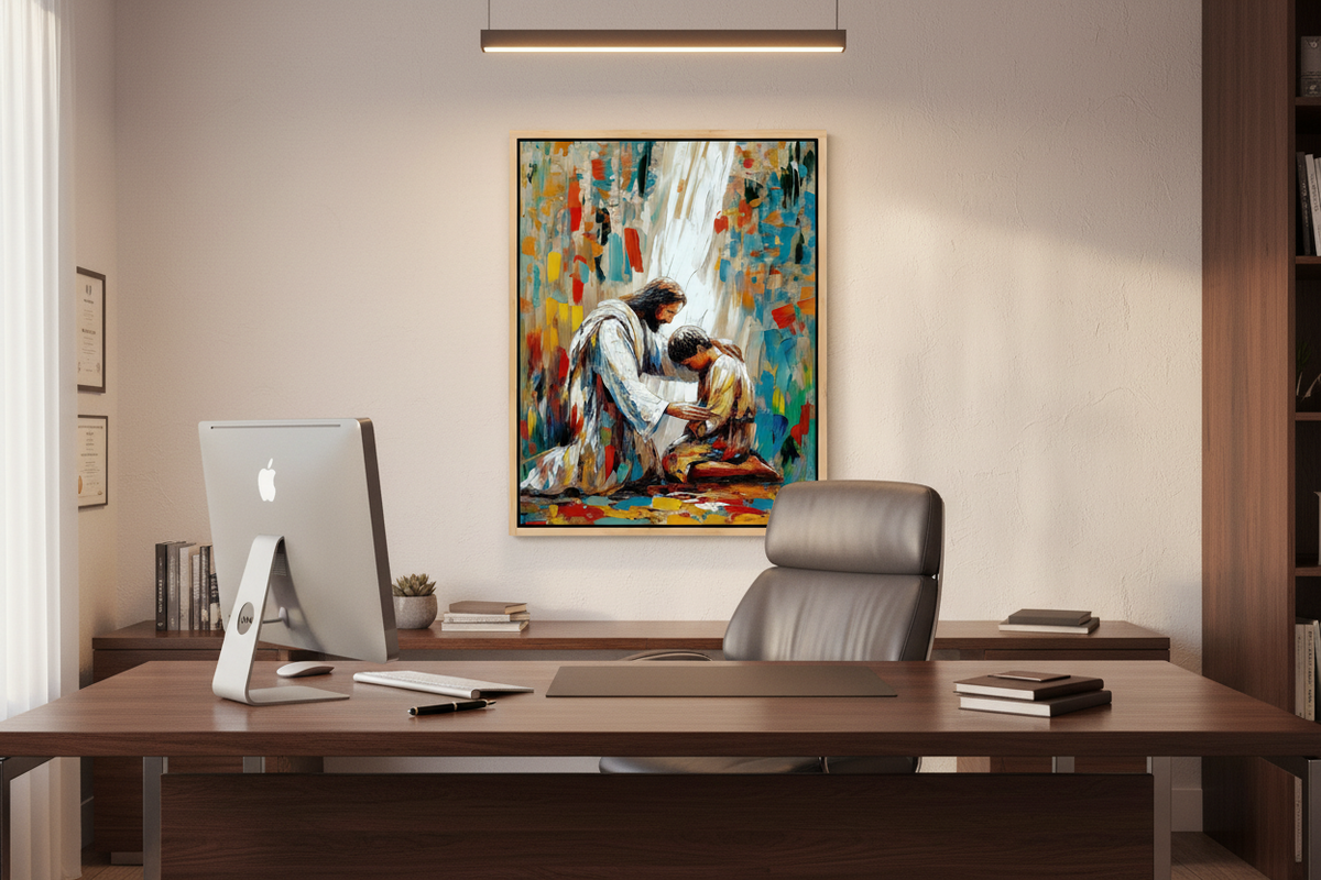 Jesus Healing a Young Man – Christian Healing Wall Art