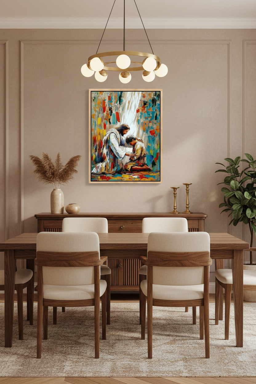 Jesus Healing a Young Man – Christian Healing Wall Art