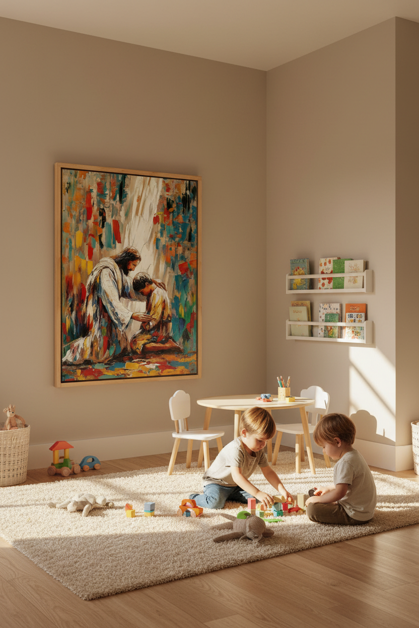 Jesus Healing a Young Man – Christian Healing Wall Art