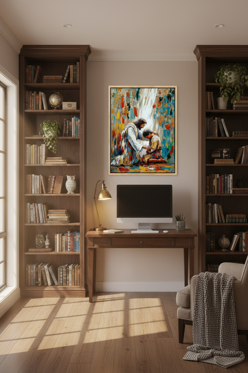 Jesus Healing a Young Man – Christian Healing Wall Art