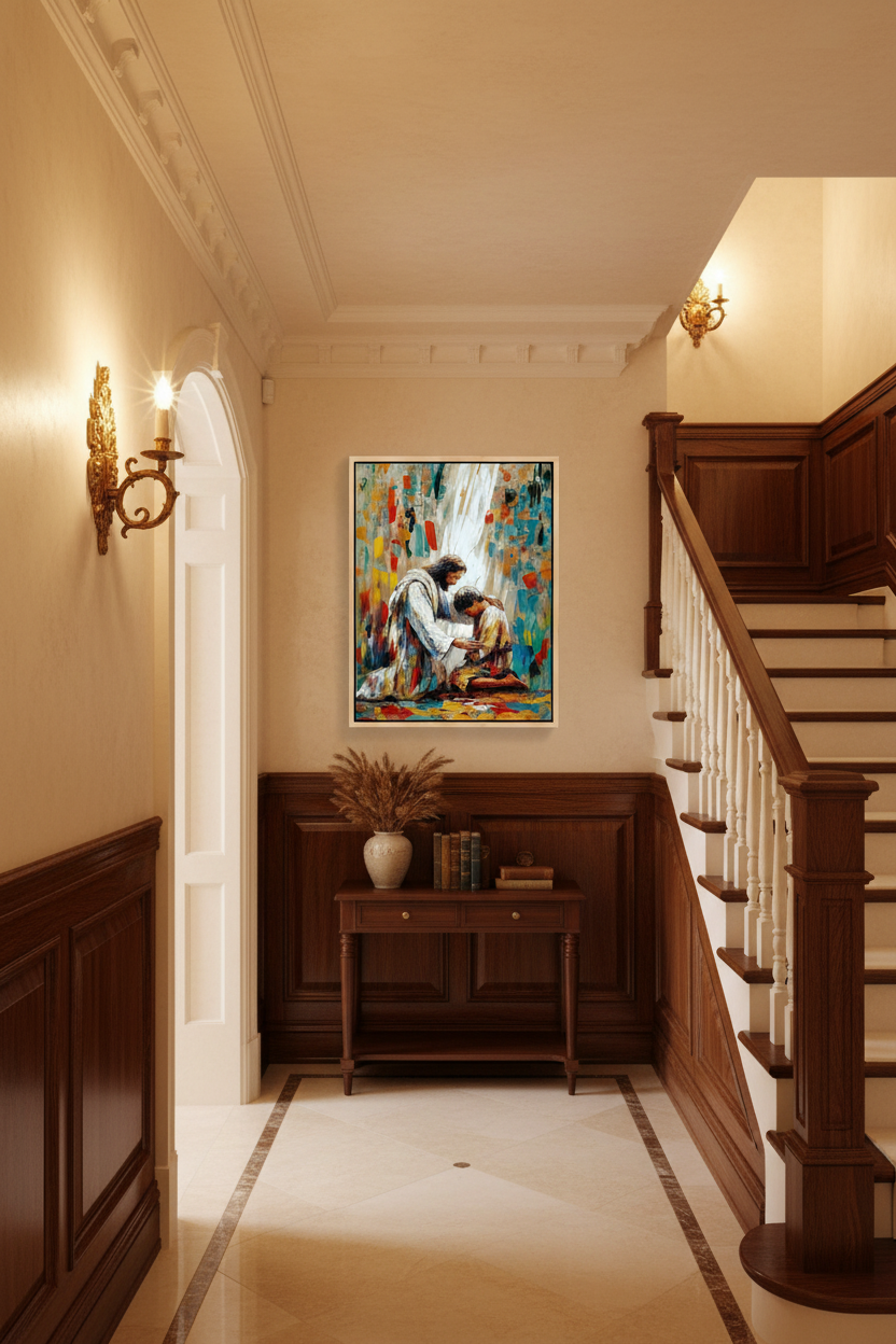 Jesus Healing a Young Man – Christian Healing Wall Art