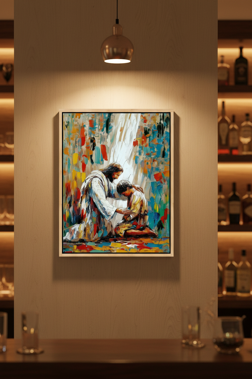 Jesus Healing a Young Man – Christian Healing Wall Art