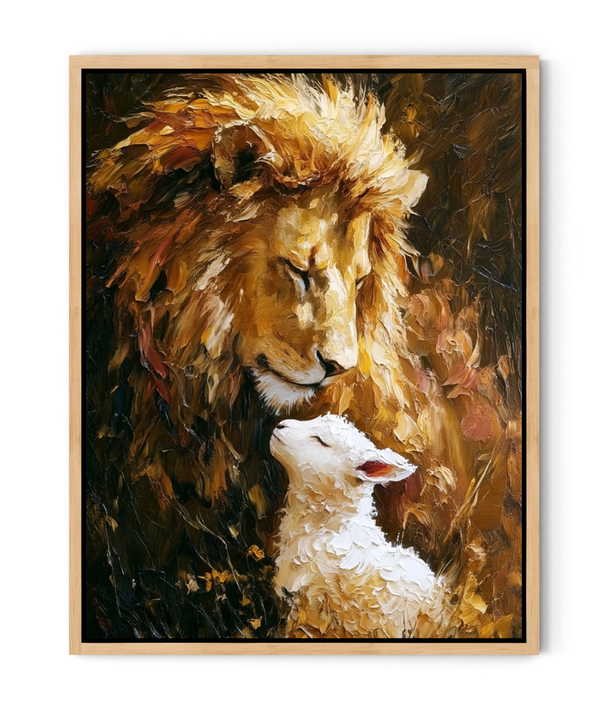 The Lion and the Lamb – Christian Jesus Wall Art