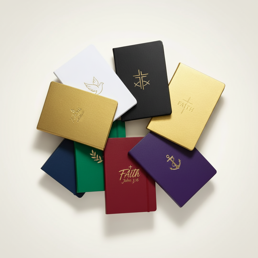 Custom Hardcover Journal – Personalized Church Notebook for Sermon & Prayer | FaithfulPrints