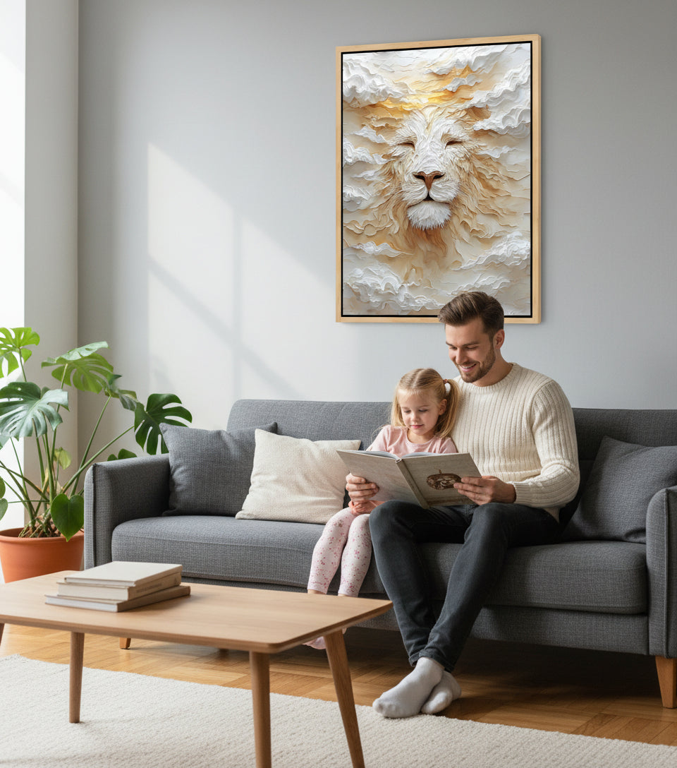 Heavenly Lion of Rest — Light, Stillness & Glory | Inspired by Isaiah 40:31