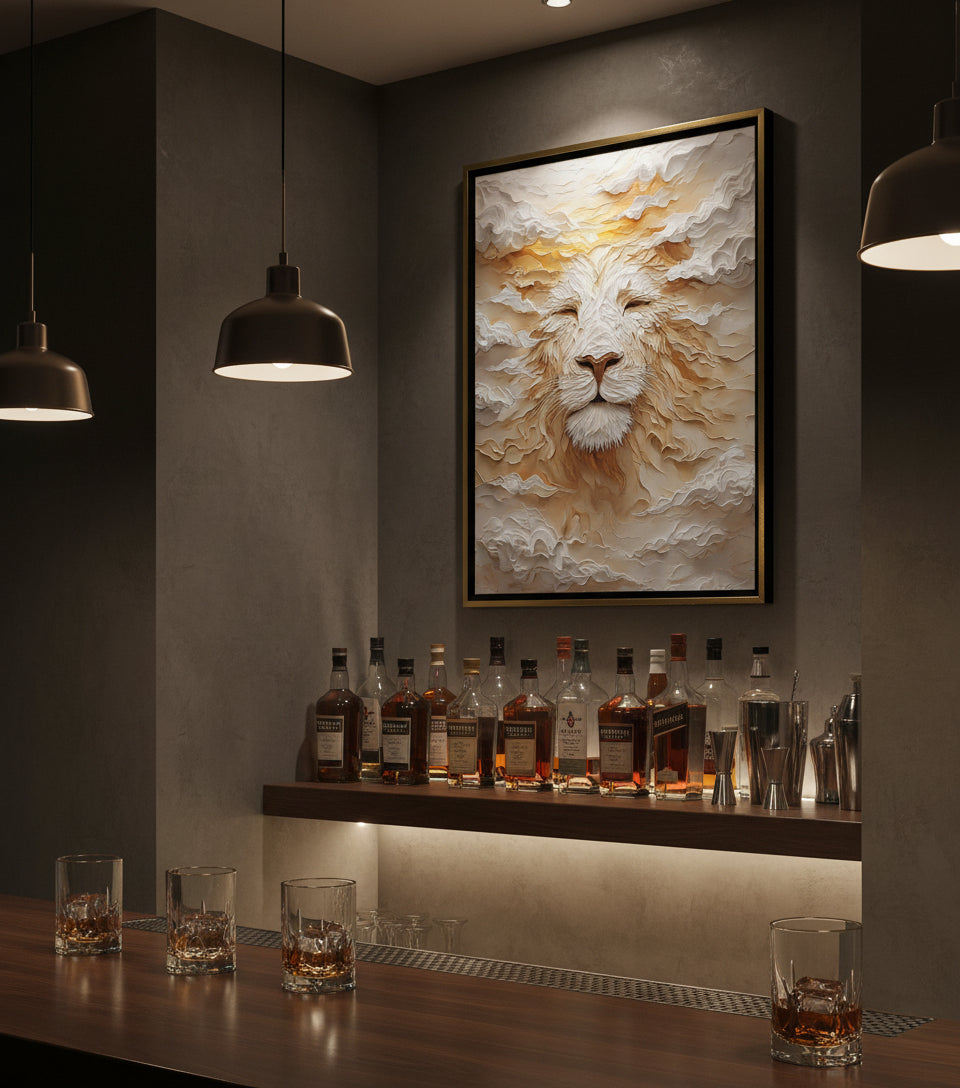 Heavenly Lion of Rest — Light, Stillness & Glory | Inspired by Isaiah 40:31