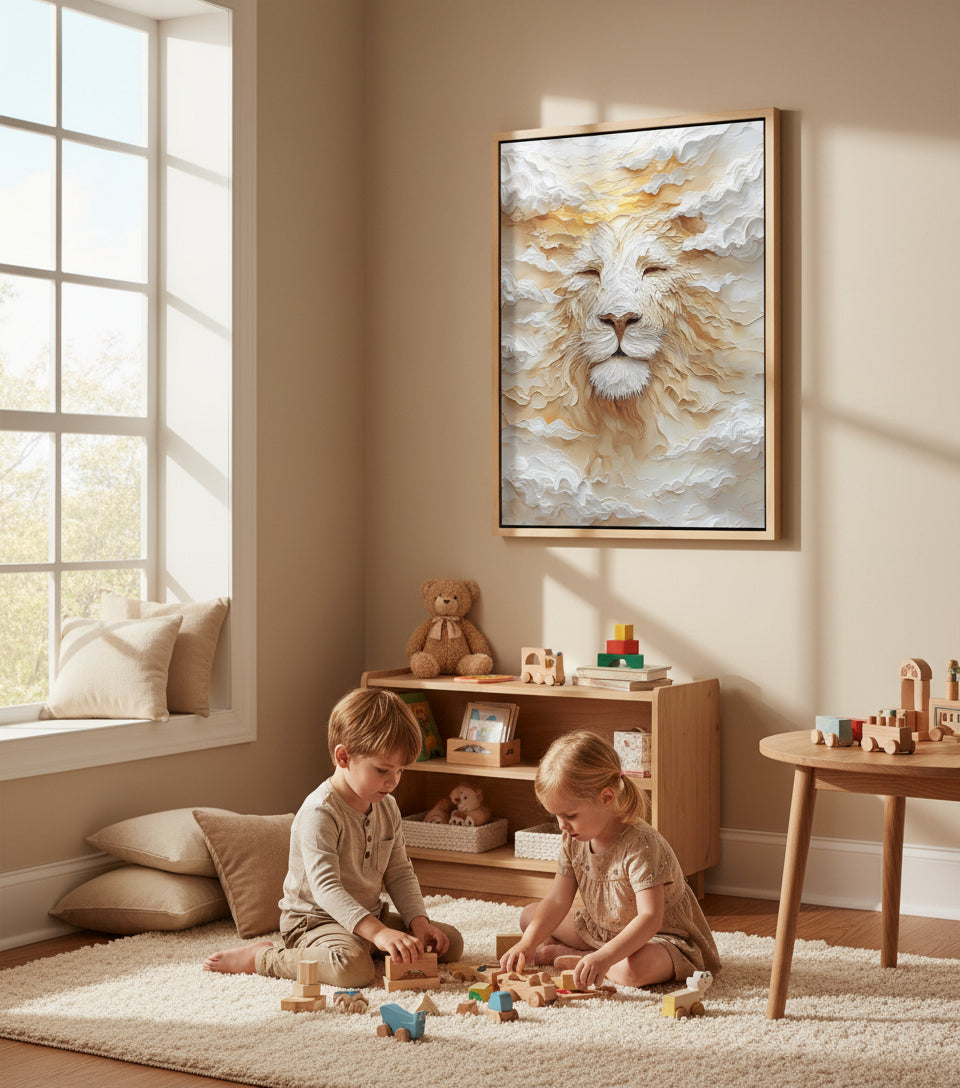 Heavenly Lion of Rest — Light, Stillness & Glory | Inspired by Isaiah 40:31