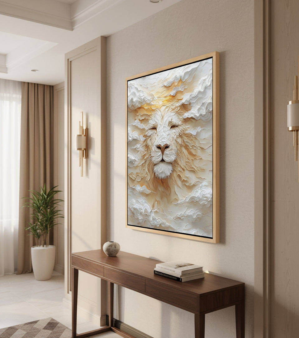 Heavenly Lion of Rest — Light, Stillness & Glory | Inspired by Isaiah 40:31