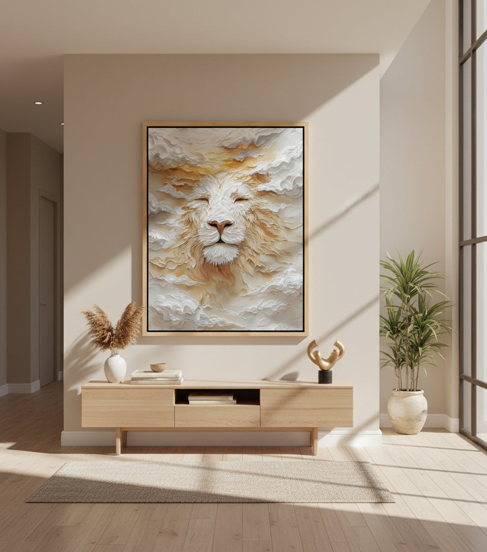 Heavenly Lion of Rest — Light, Stillness & Glory | Inspired by Isaiah 40:31