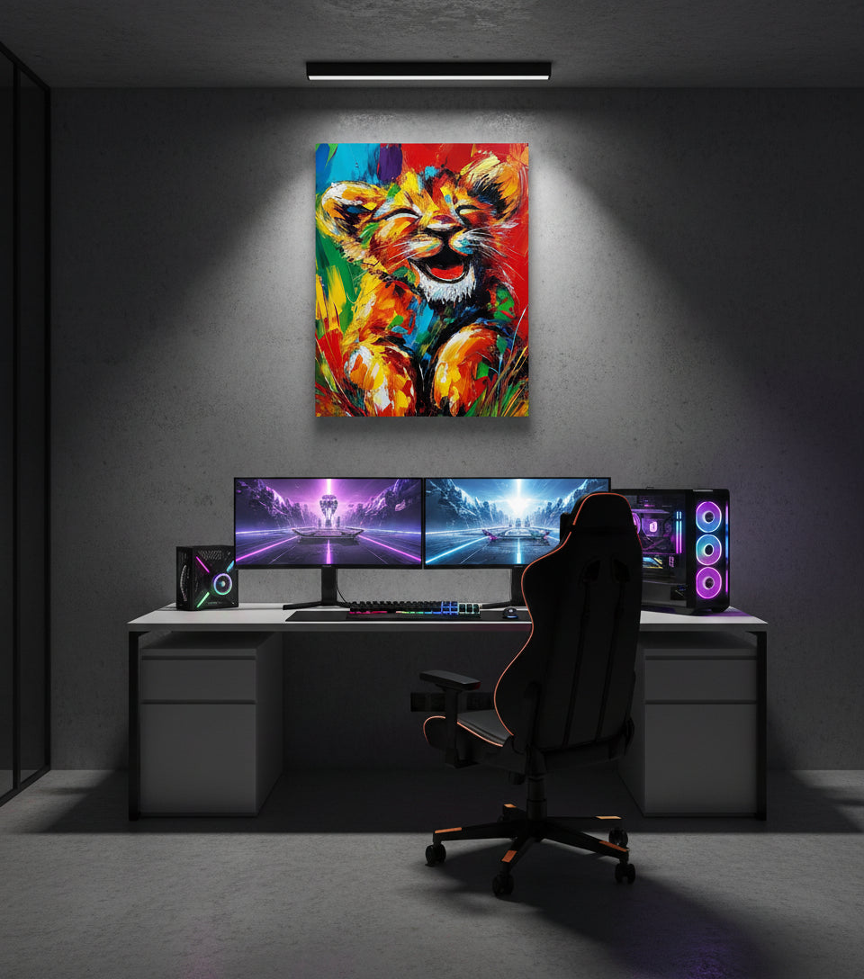 Joyful Lion Cub — Bright Hope & Pure Happiness | Inspired by Psalm 118:24