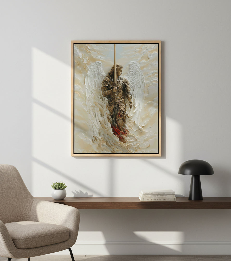 Archangel of Righteous Judgment – Heavenly Warrior Canvas Art