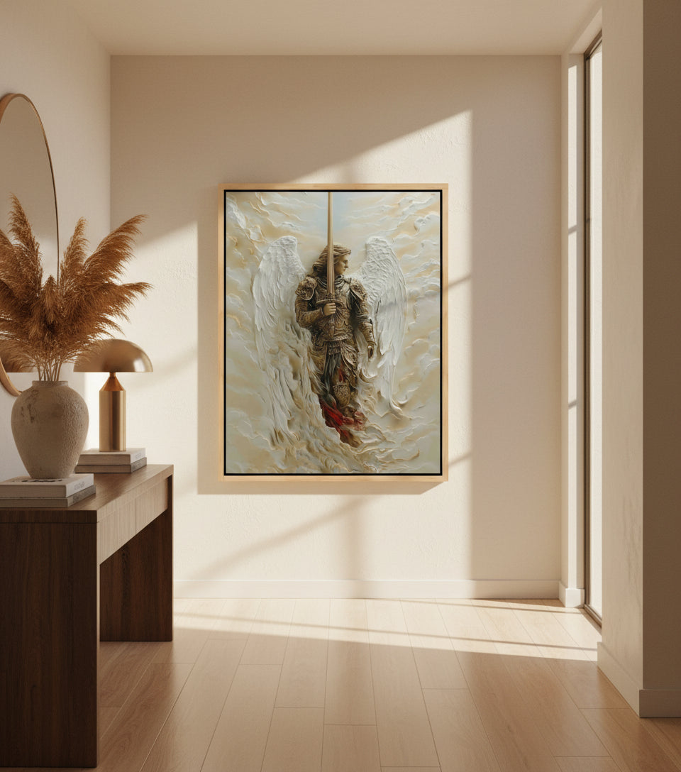 Archangel of Righteous Judgment – Heavenly Warrior Canvas Art