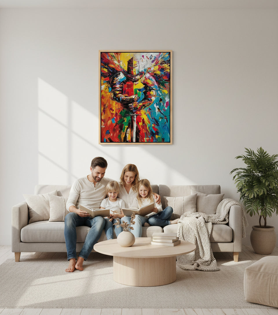 Warrior of Light – Christian Knight Canvas Wall Art