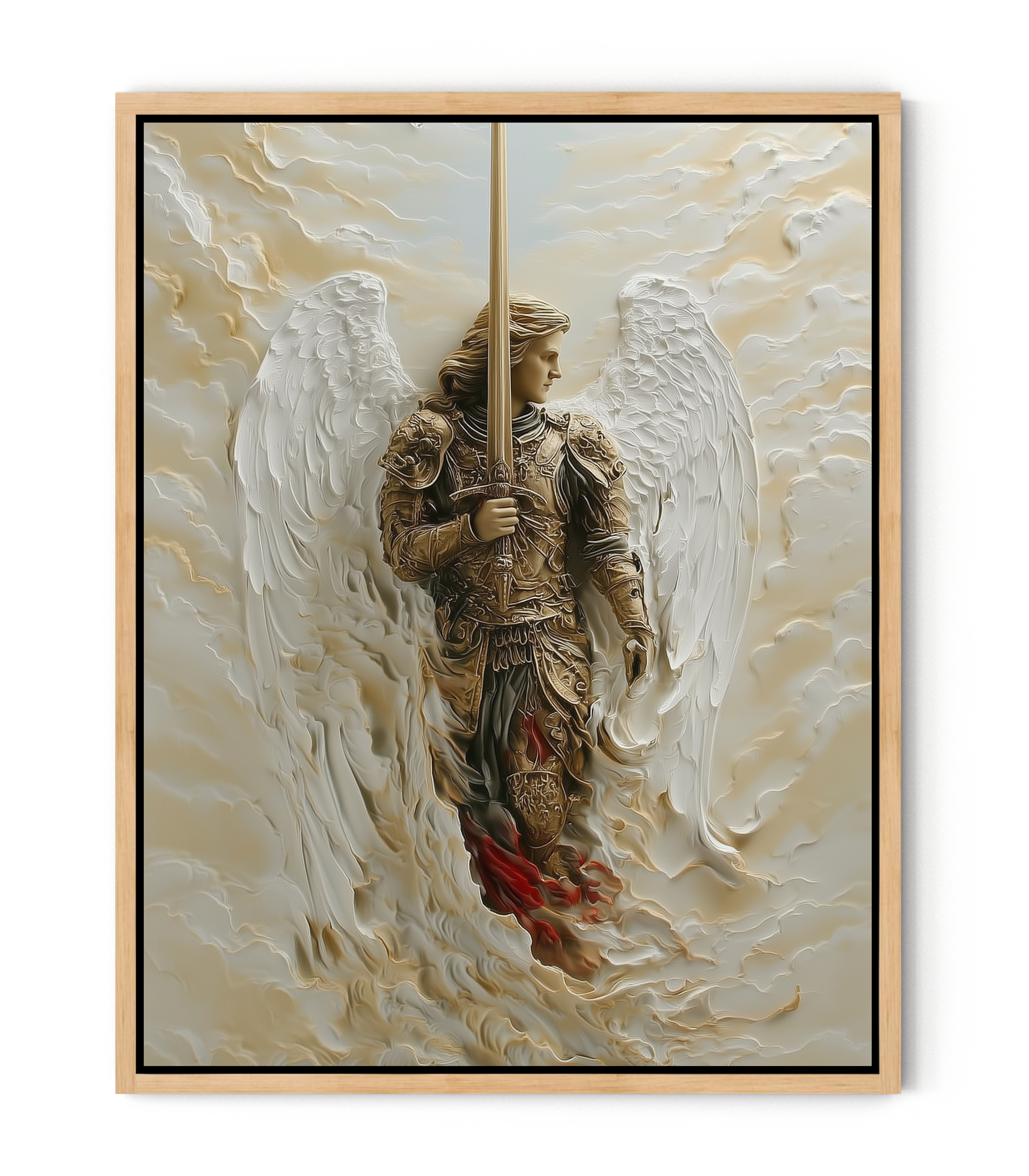 Archangel of Righteous Judgment – Heavenly Warrior Canvas Art