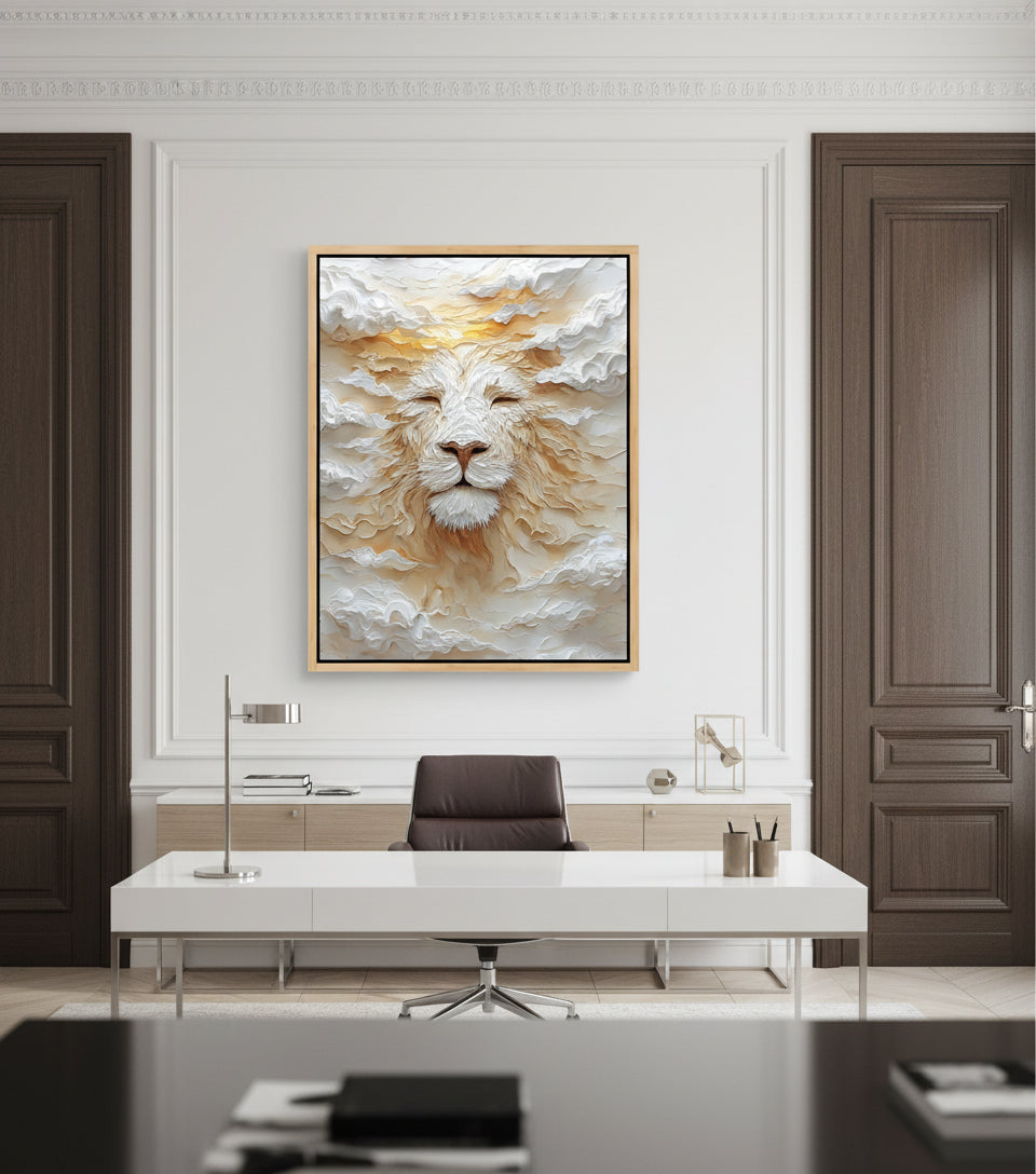 Heavenly Lion of Rest — Light, Stillness & Glory | Inspired by Isaiah 40:31