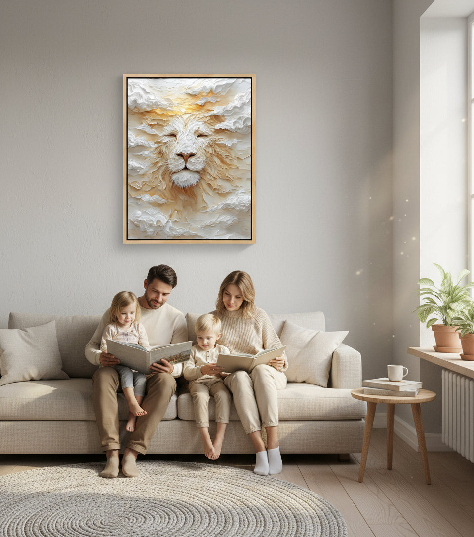 Heavenly Lion of Rest — Light, Stillness & Glory | Inspired by Isaiah 40:31