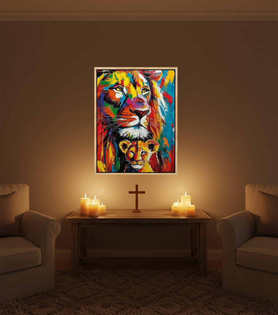 Lion & Cub — Strength, Legacy, and Love | Inspired by Proverbs 22:6