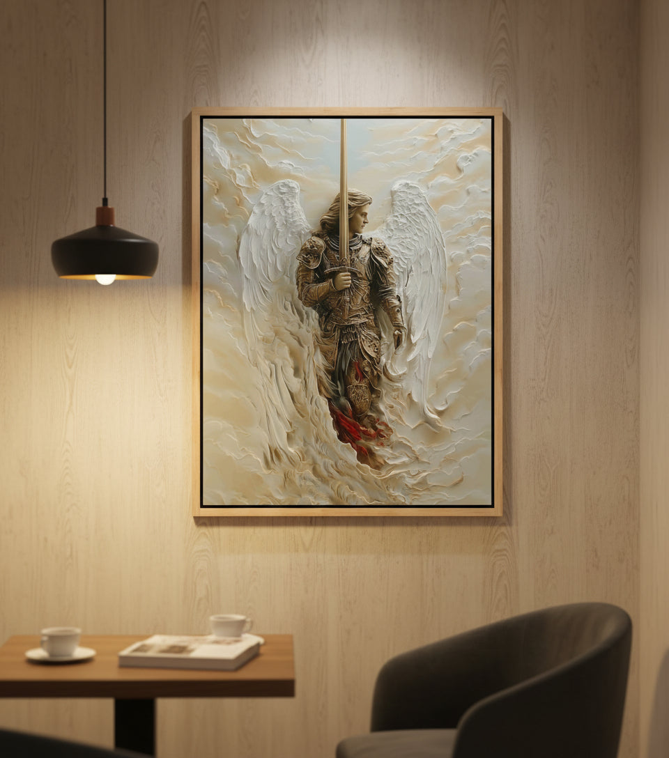 Archangel of Righteous Judgment – Heavenly Warrior Canvas Art