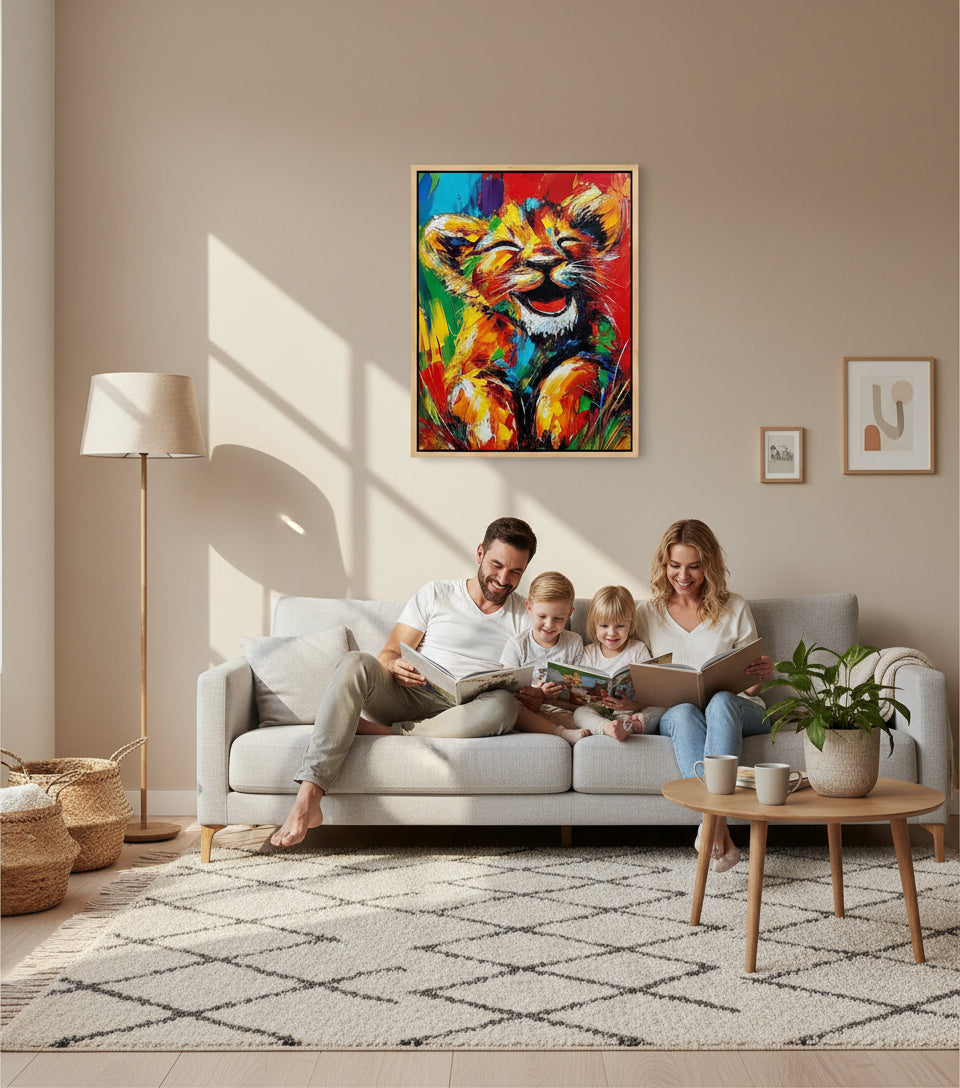 Joyful Lion Cub — Bright Hope & Pure Happiness | Inspired by Psalm 118:24