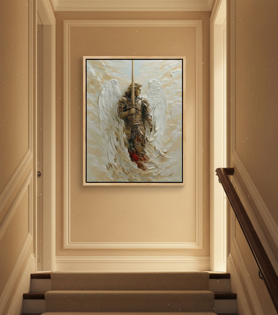 Archangel of Righteous Judgment – Heavenly Warrior Canvas Art