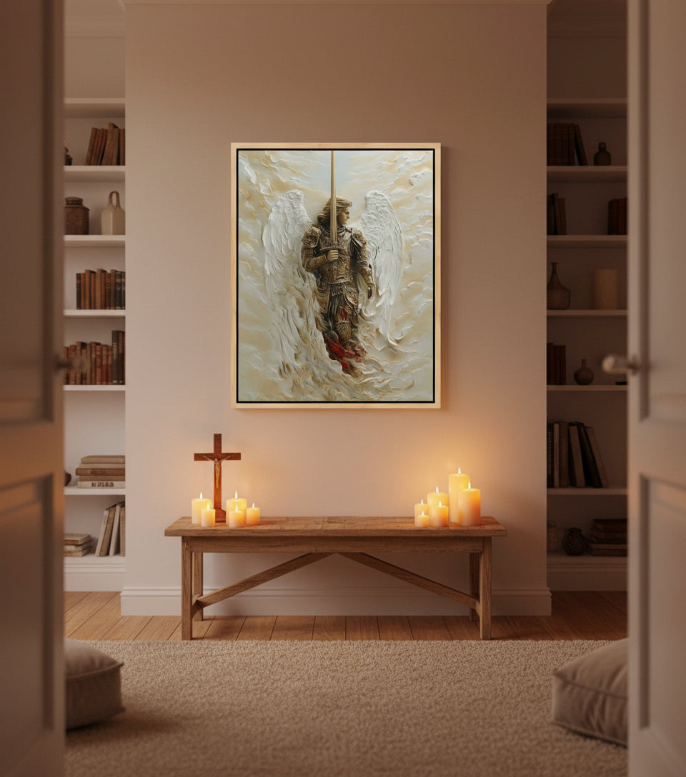 Archangel of Righteous Judgment – Heavenly Warrior Canvas Art