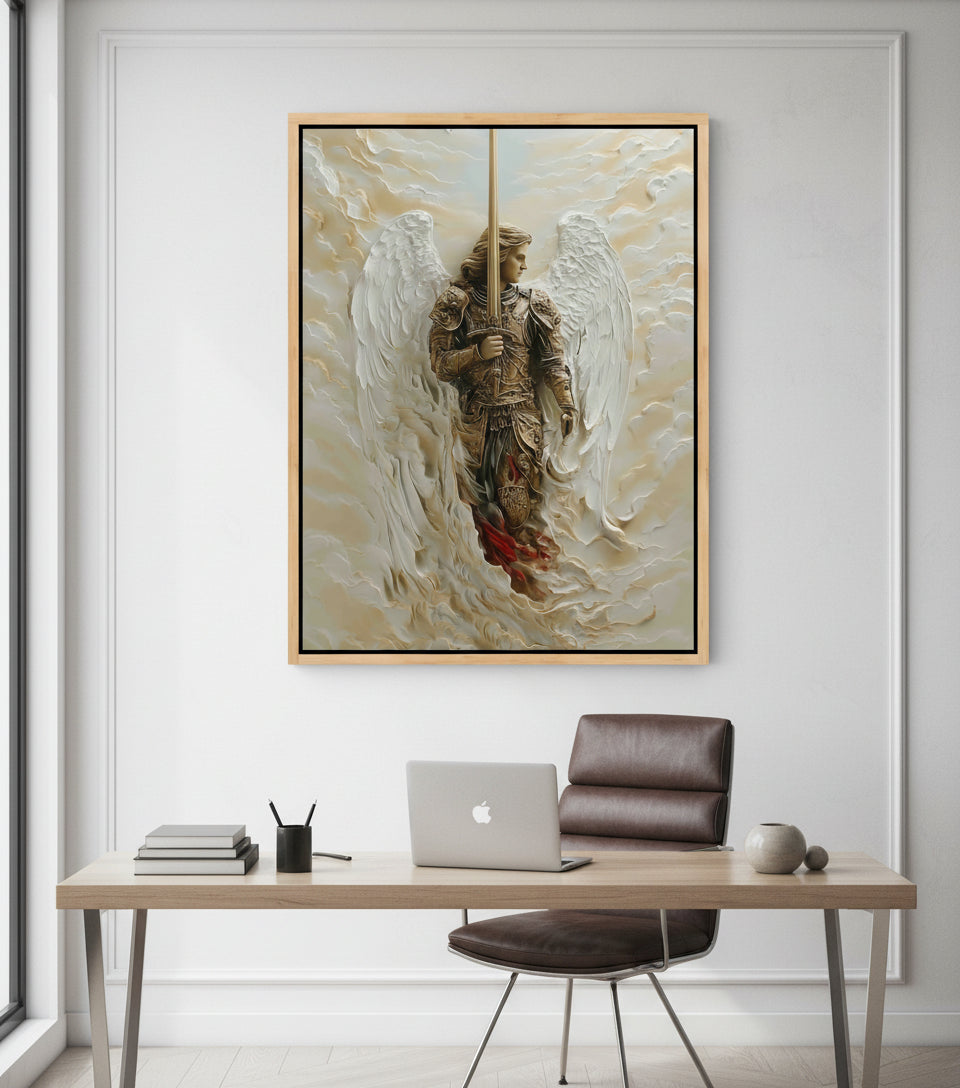 Archangel of Righteous Judgment – Heavenly Warrior Canvas Art