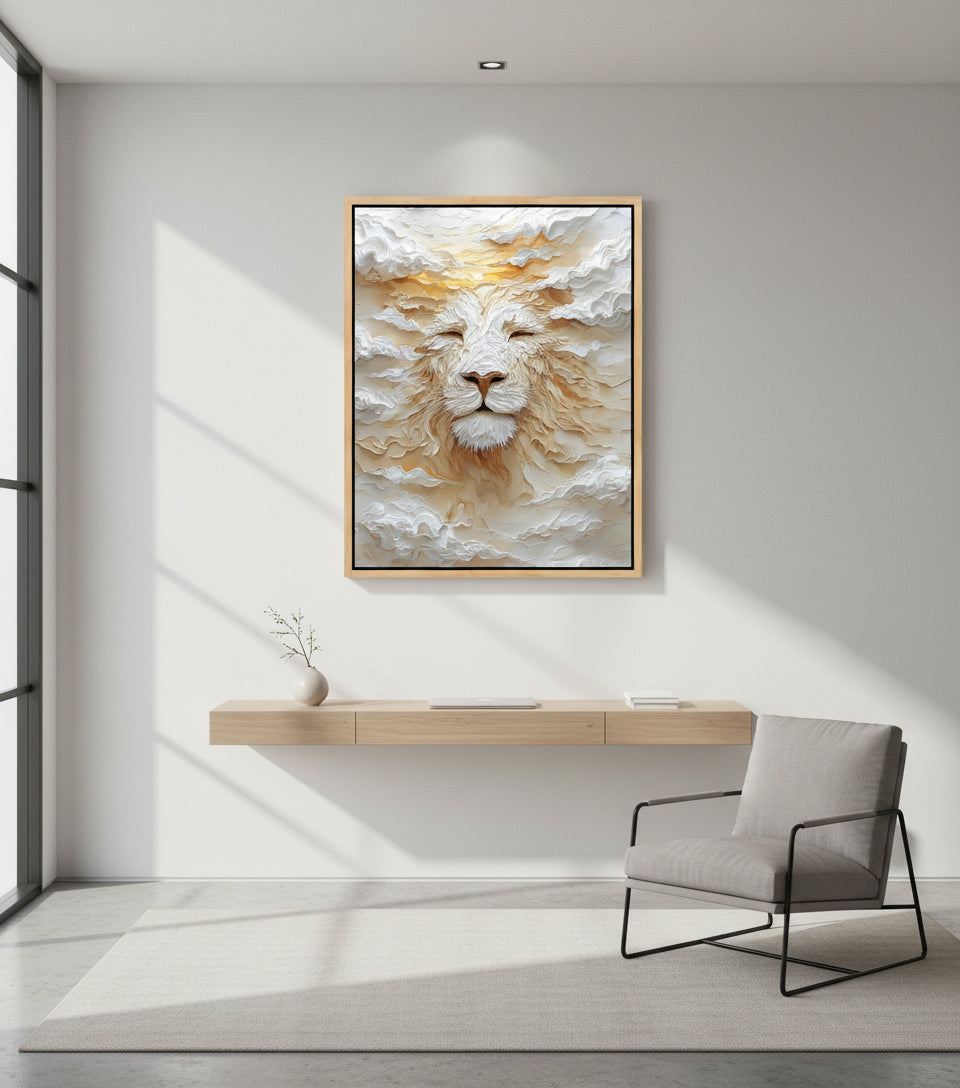 Heavenly Lion of Rest — Light, Stillness & Glory | Inspired by Isaiah 40:31