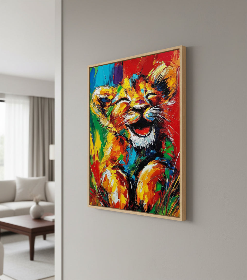 Joyful Lion Cub — Bright Hope & Pure Happiness | Inspired by Psalm 118:24