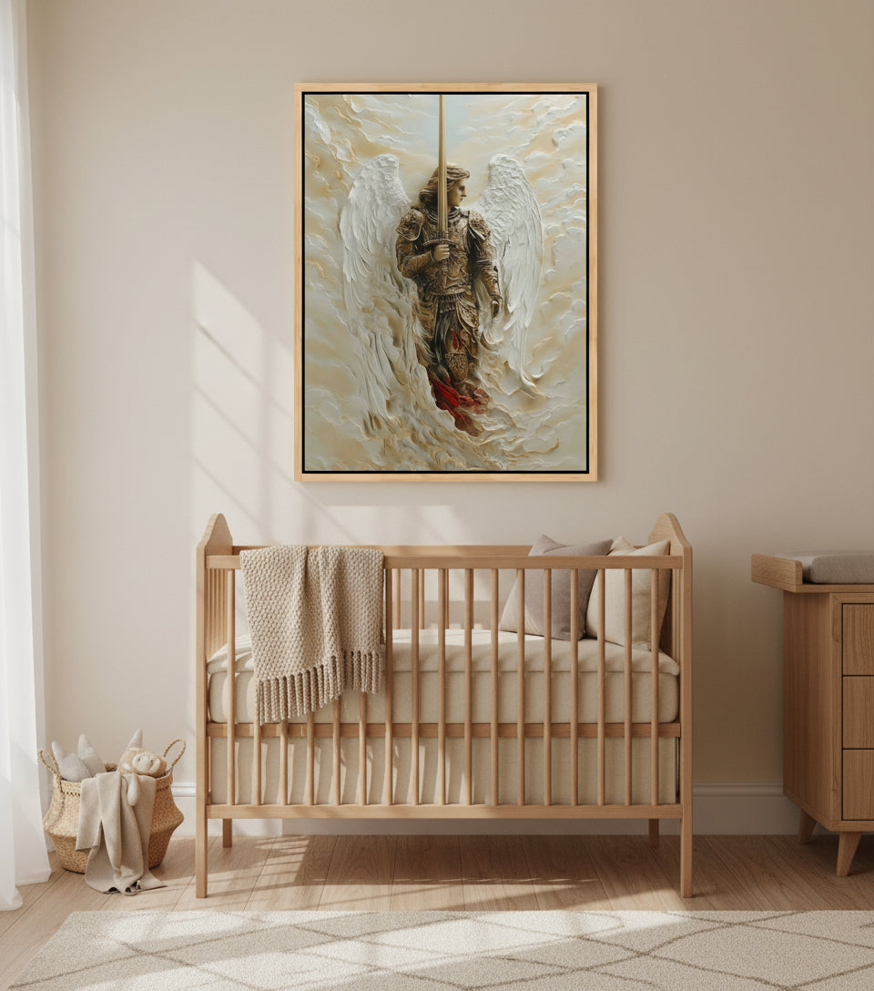 Archangel of Righteous Judgment – Heavenly Warrior Canvas Art
