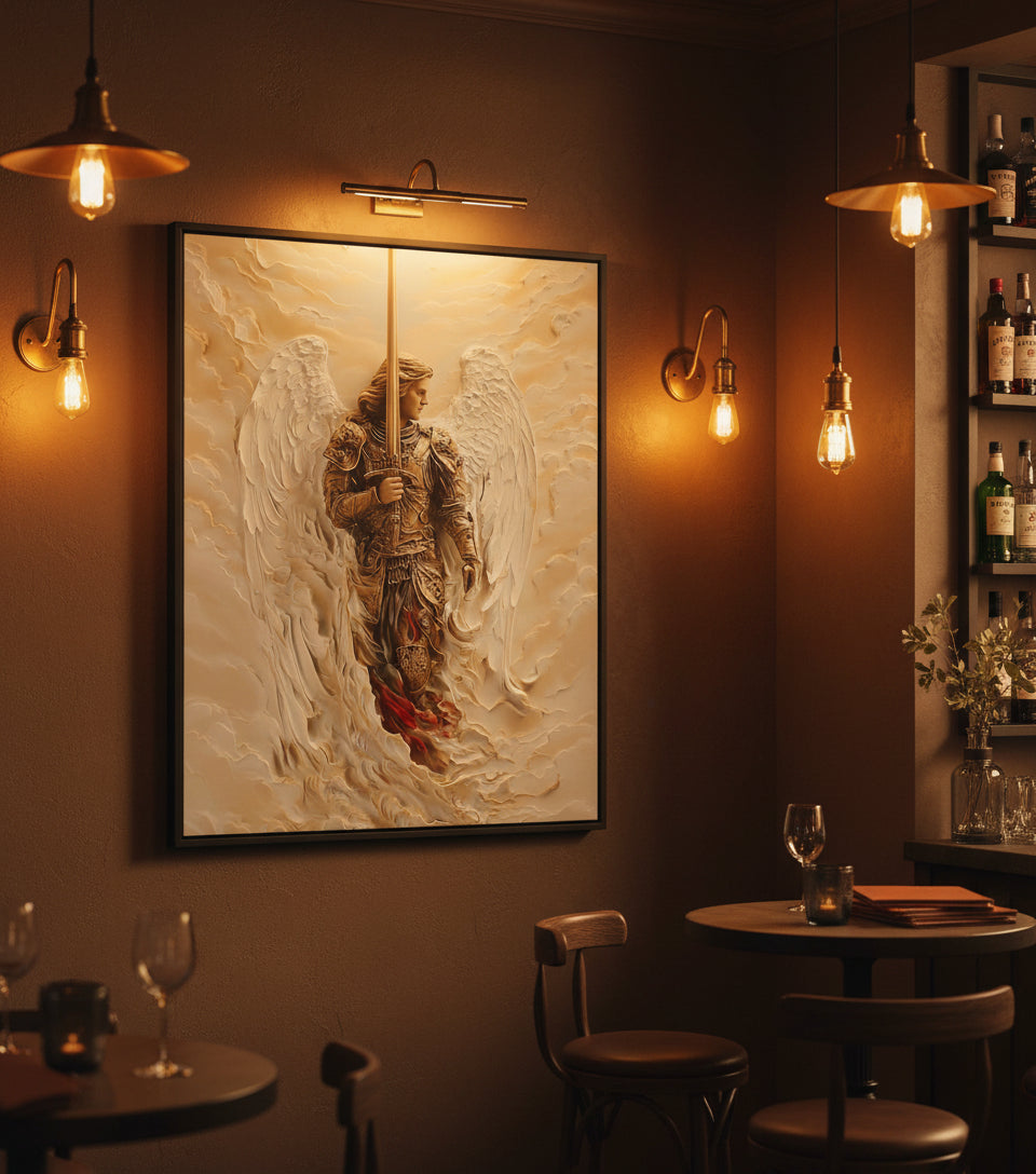 Archangel of Righteous Judgment – Heavenly Warrior Canvas Art