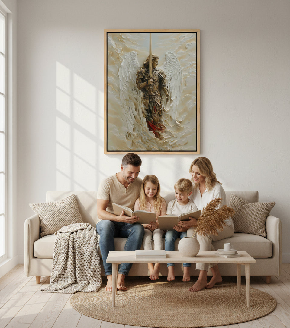 Archangel of Righteous Judgment – Heavenly Warrior Canvas Art