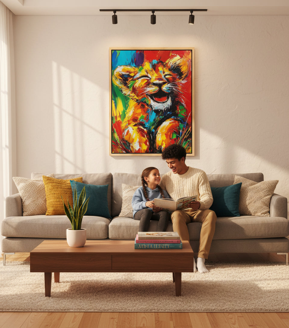 Joyful Lion Cub — Bright Hope & Pure Happiness | Inspired by Psalm 118:24