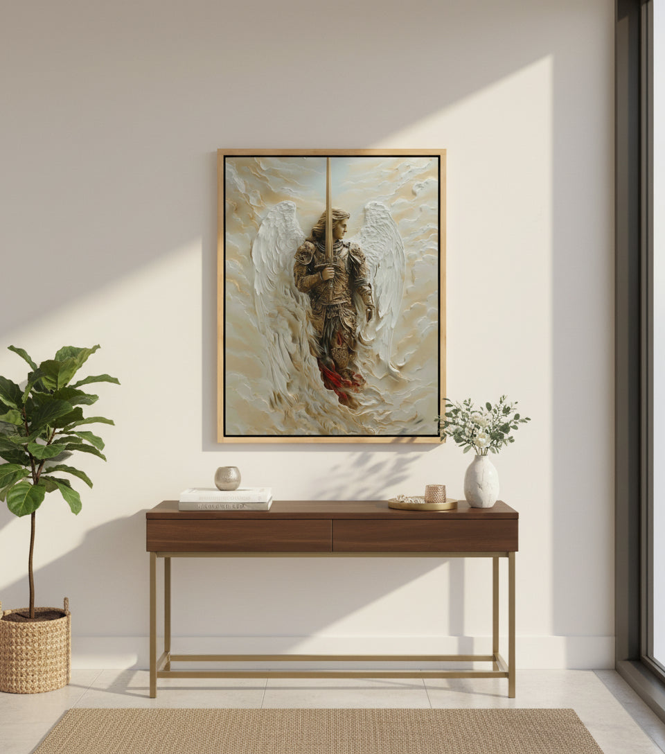 Archangel of Righteous Judgment – Heavenly Warrior Canvas Art