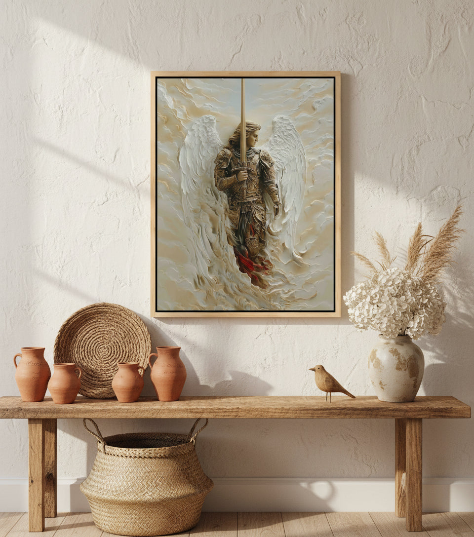 Archangel of Righteous Judgment – Heavenly Warrior Canvas Art