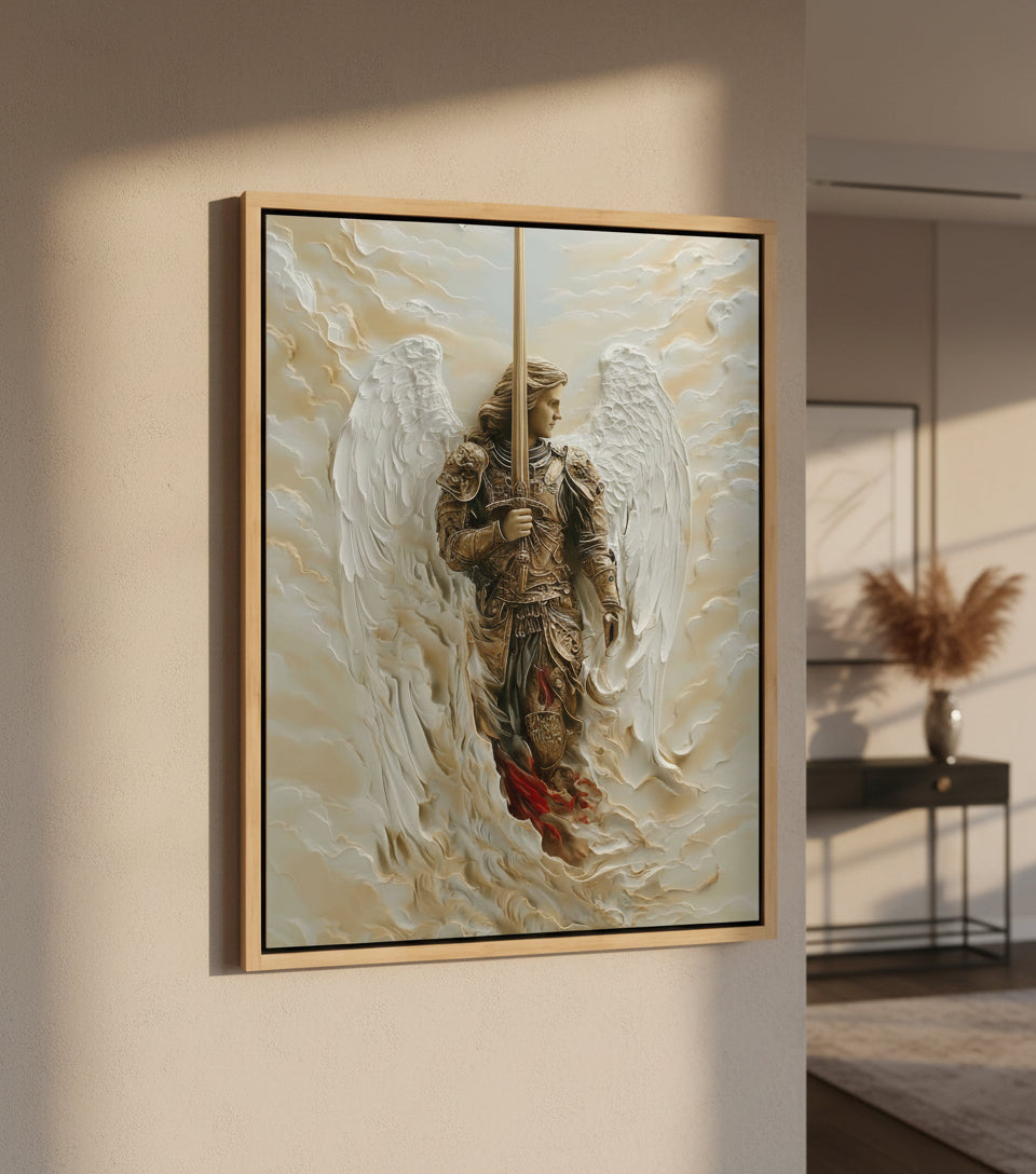 Archangel of Righteous Judgment – Heavenly Warrior Canvas Art