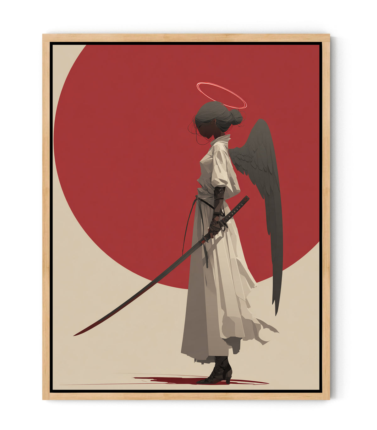 Angel of Resolve – Modern Warrior Angel Christian Wall Art