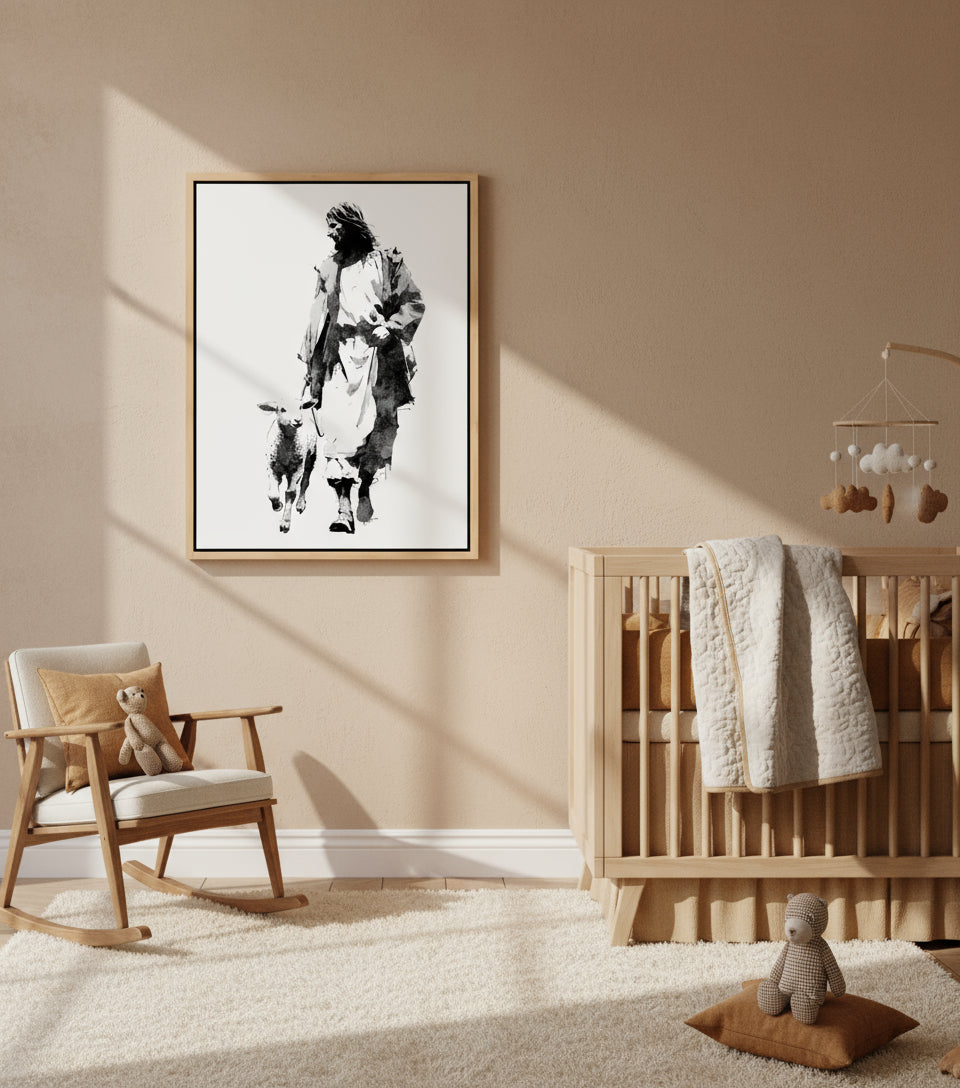 The Shepherd in Ink – Yoji Shinkawa Inspired Art Jesus cavas