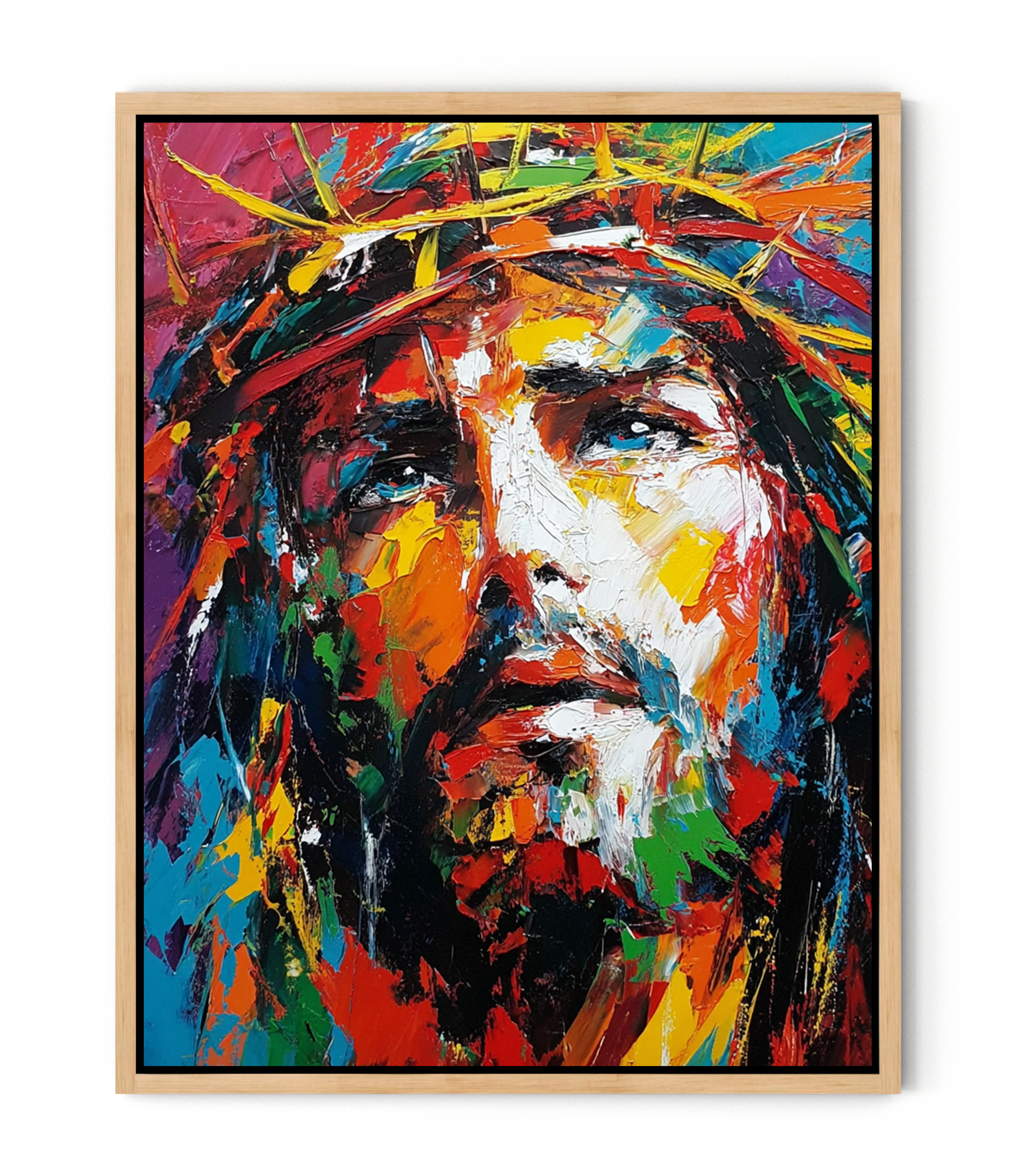 Jesus with the Crown of Thorns – Impressionist Christian Oil Painting