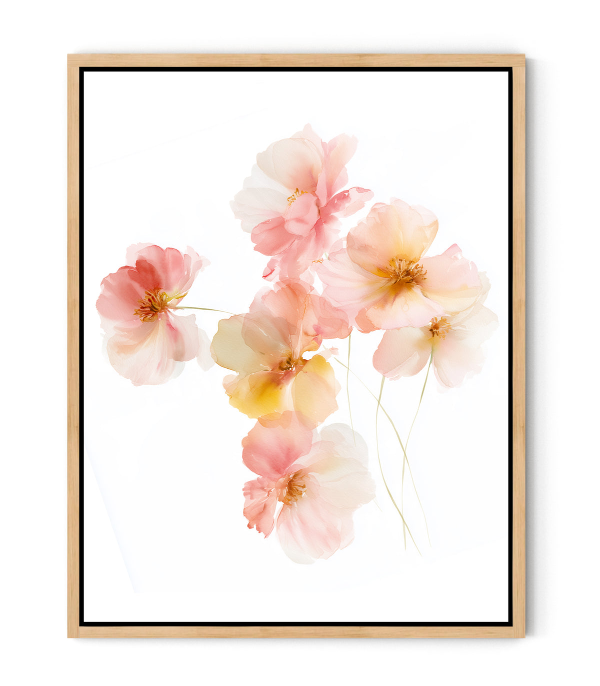 Blossoms of Grace – Soft Floral Christian Wall Art