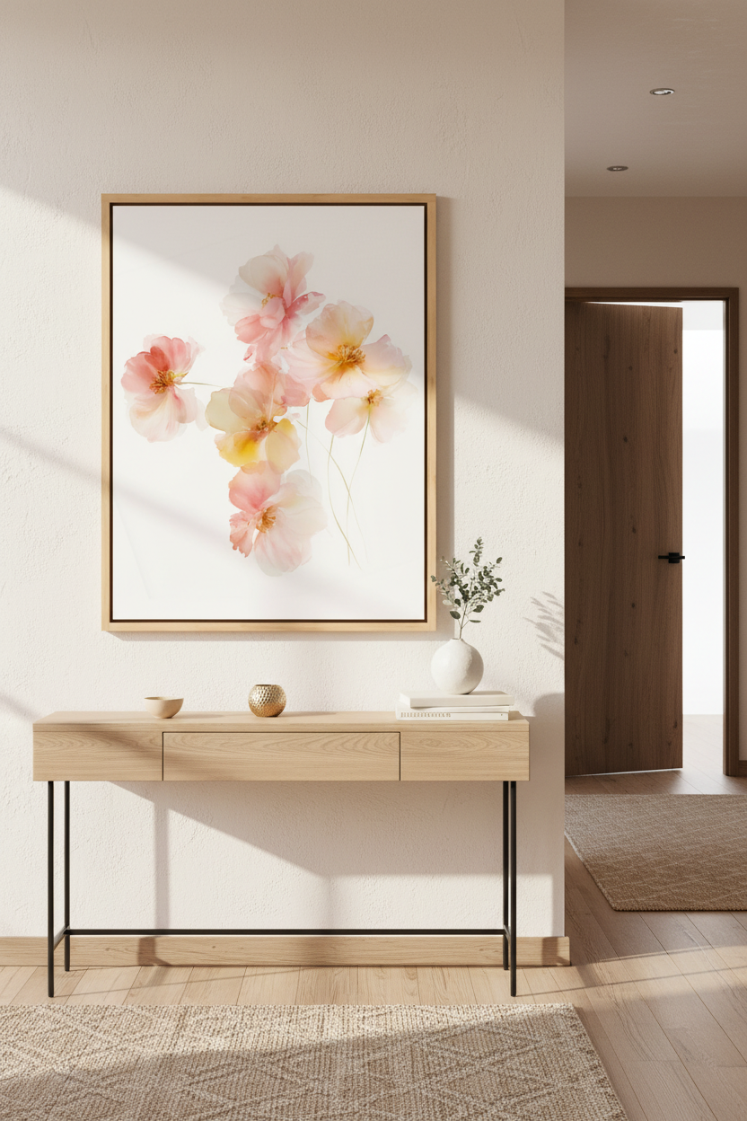 Blossoms of Grace – Soft Floral Christian Wall Art