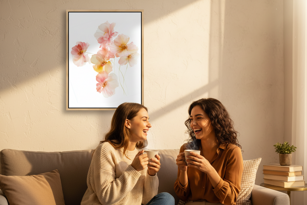 Blossoms of Grace – Soft Floral Christian Wall Art