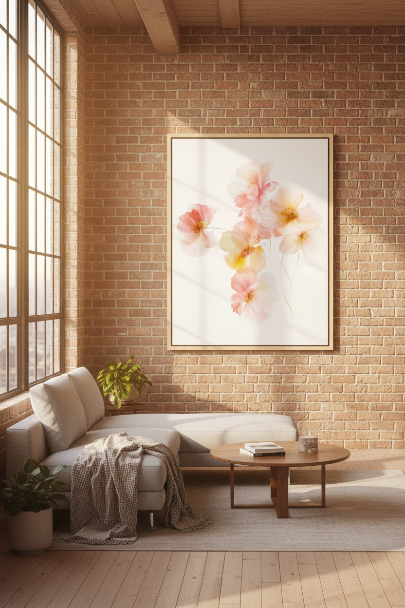 Blossoms of Grace – Soft Floral Christian Wall Art