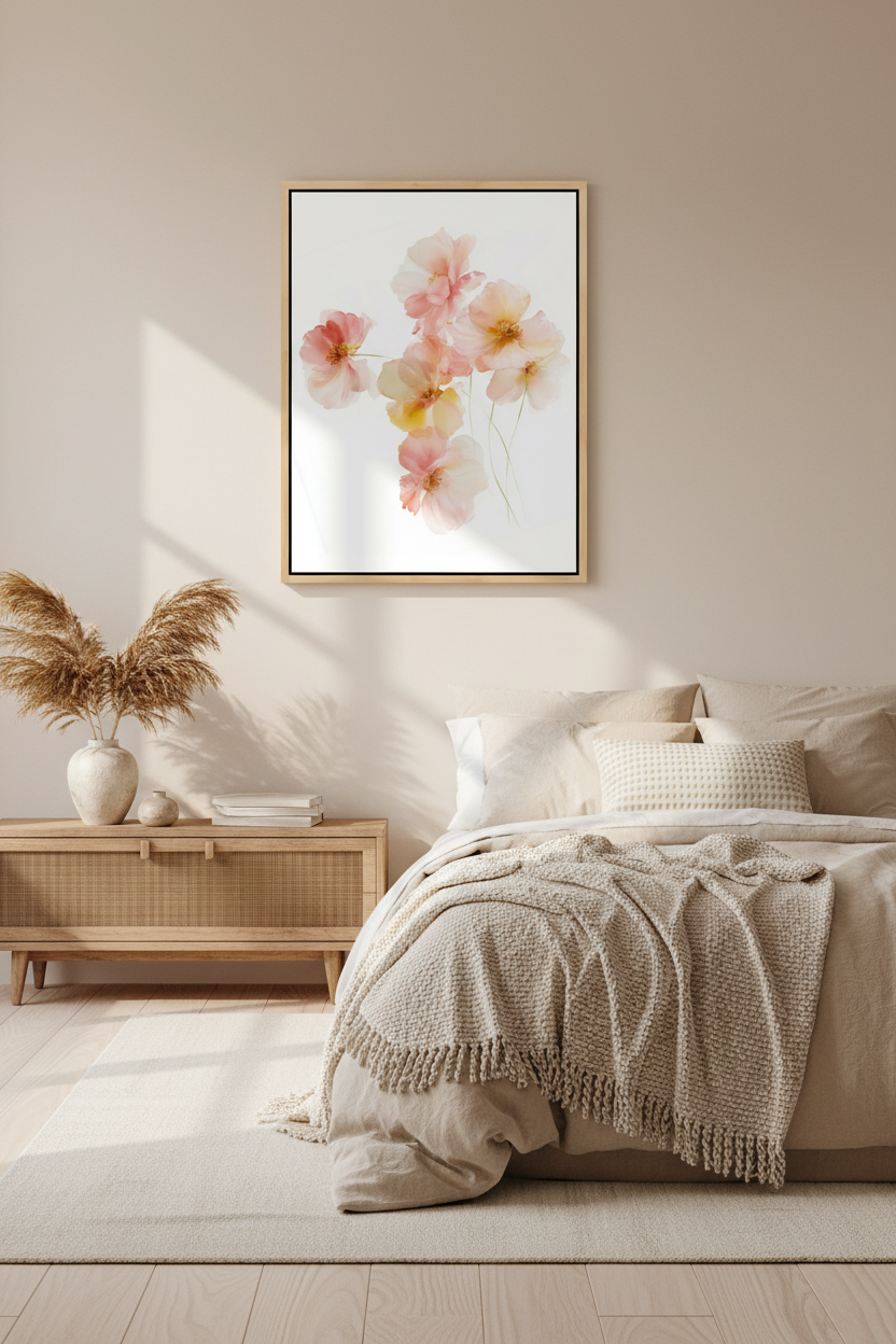Blossoms of Grace – Soft Floral Christian Wall Art