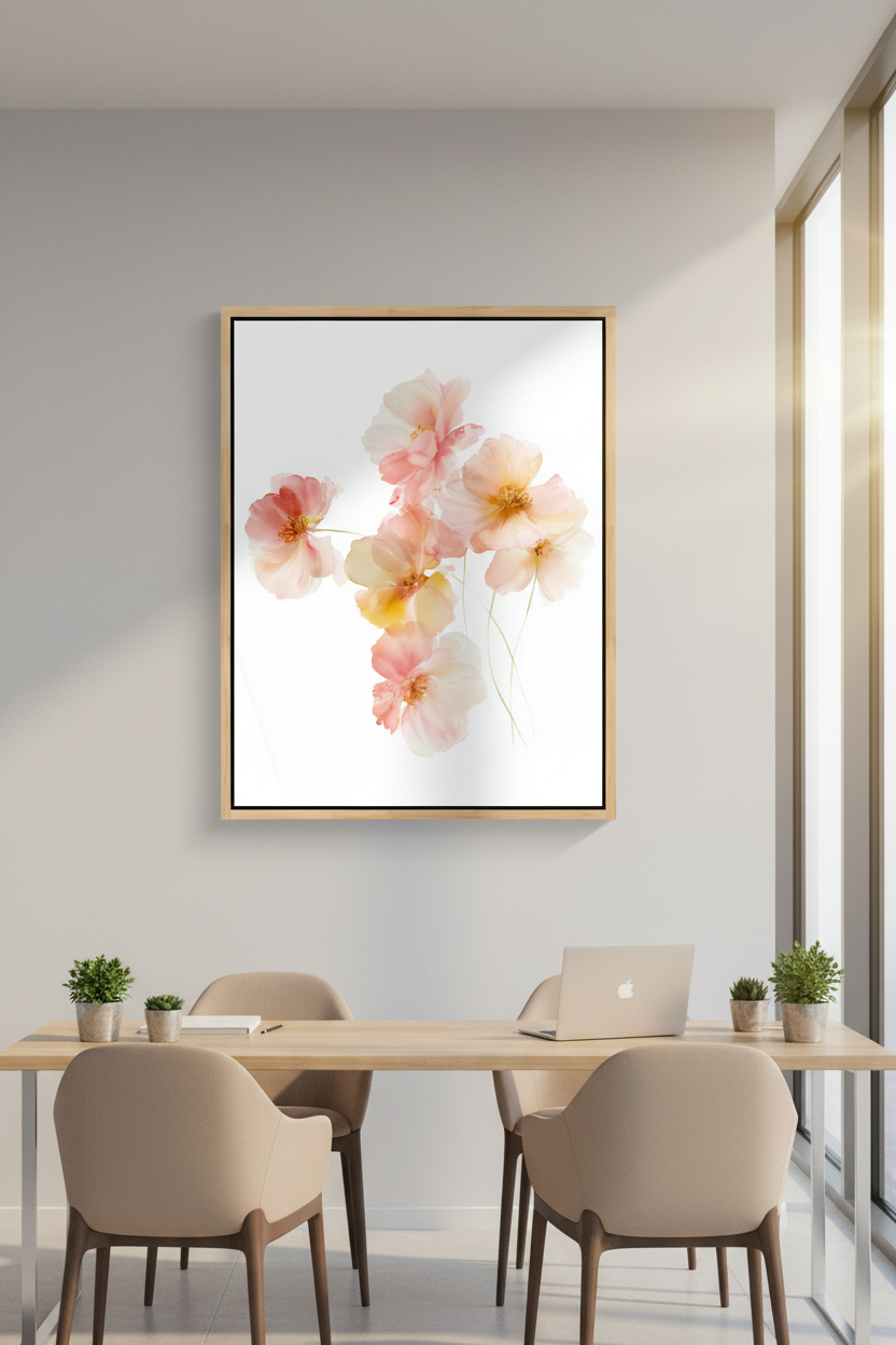 Blossoms of Grace – Soft Floral Christian Wall Art
