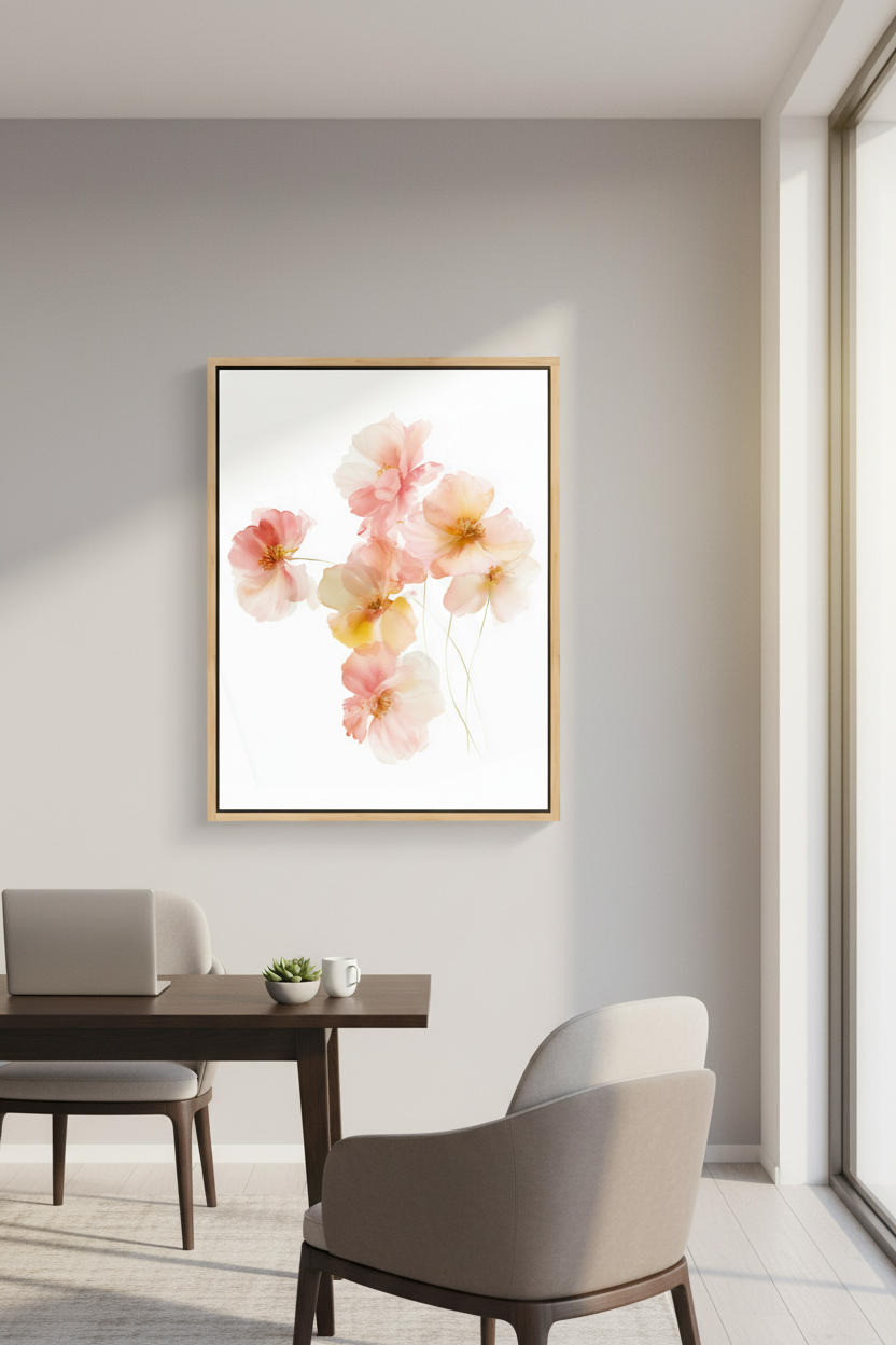 Blossoms of Grace – Soft Floral Christian Wall Art