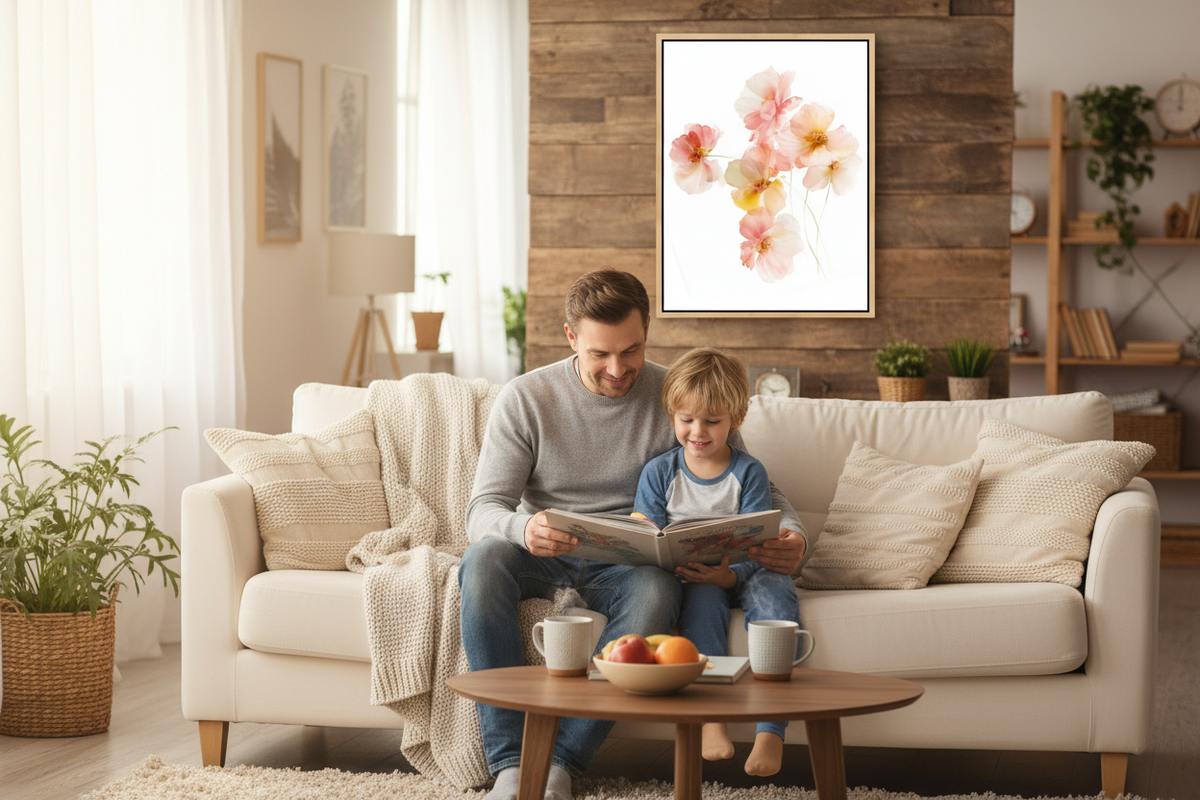 Blossoms of Grace – Soft Floral Christian Wall Art