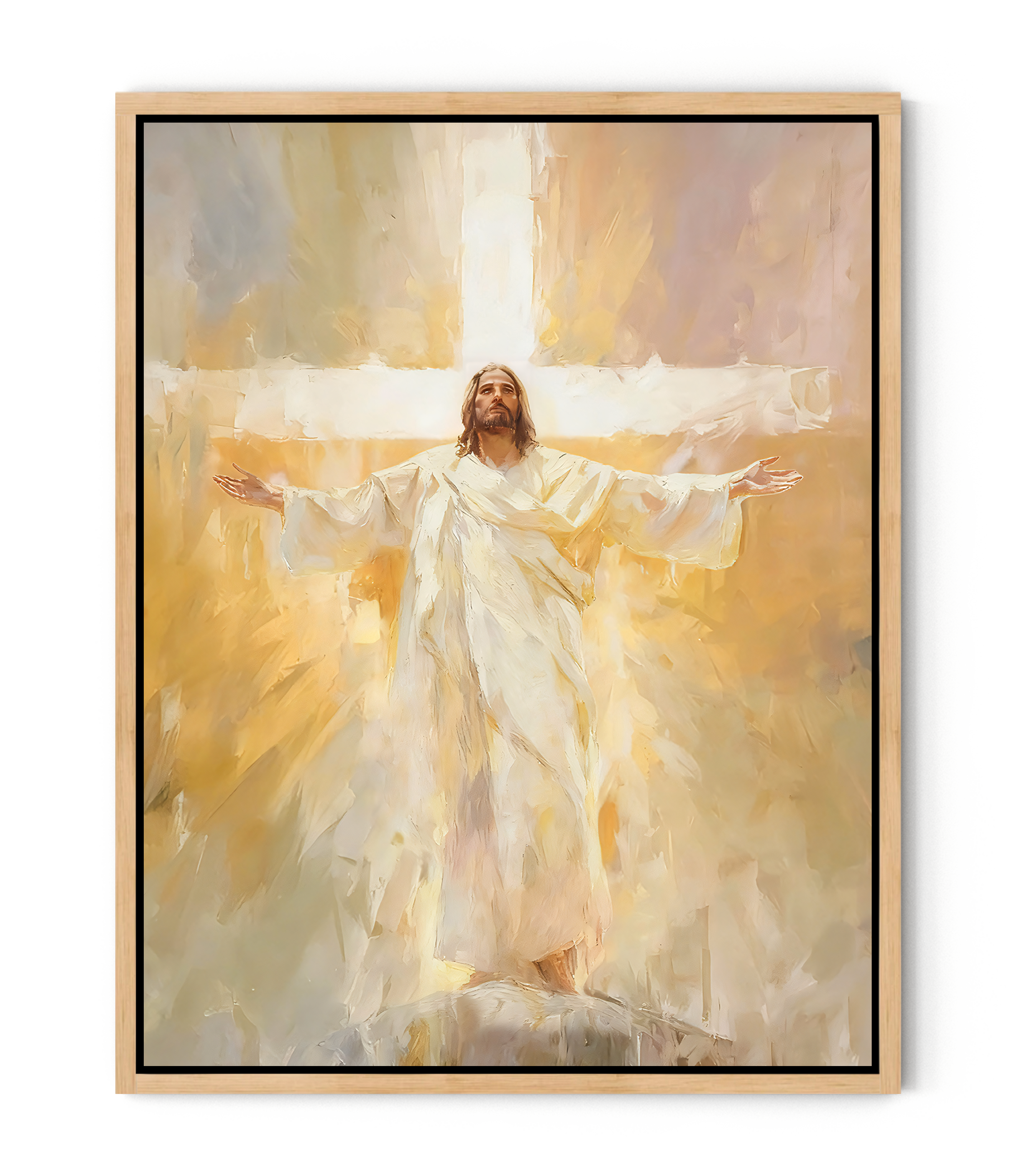Jesus on Cross The Light of Glory | Jesus Canvas