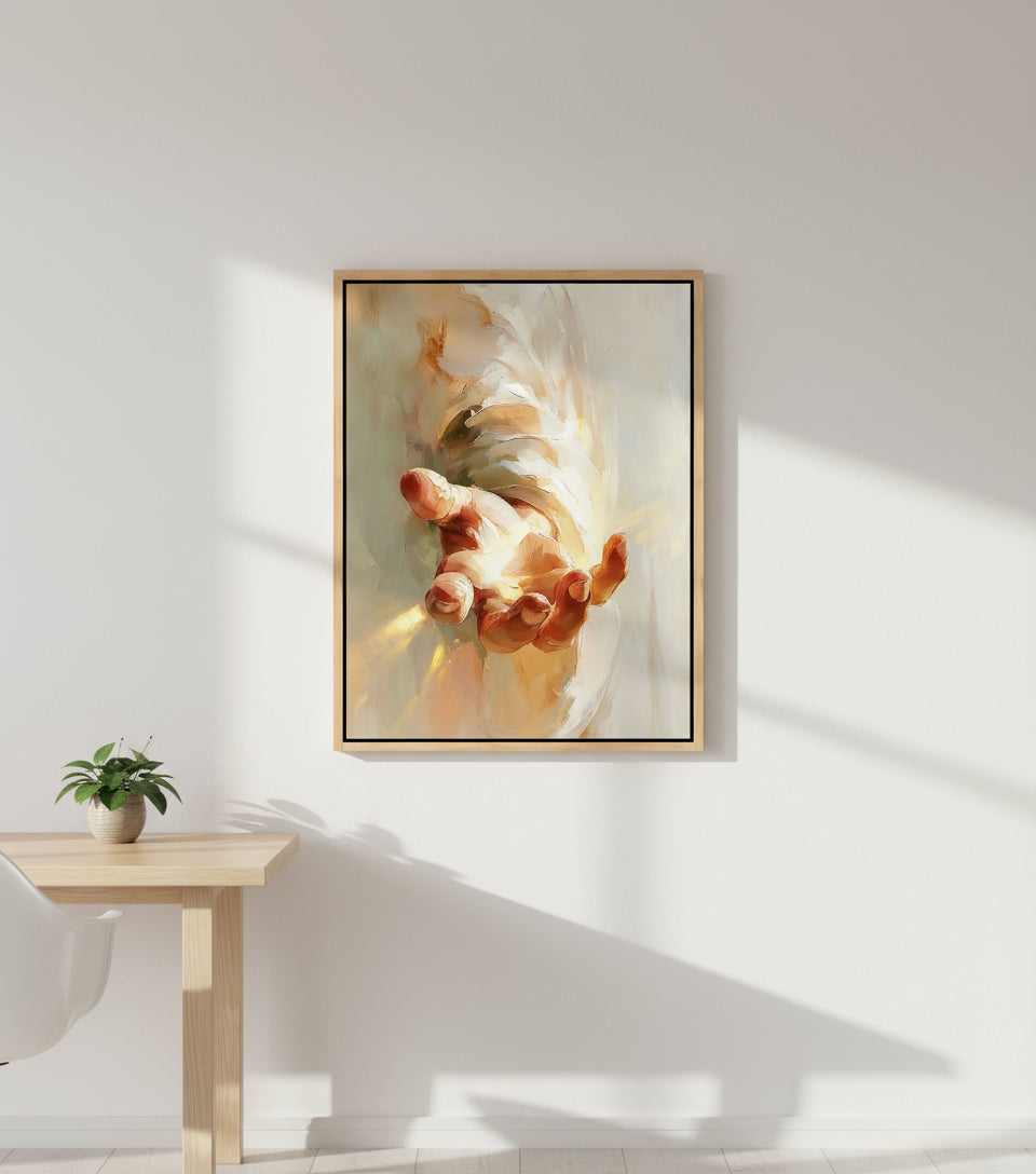 Jesus The Hand of Grace for help | Jesus Canvas