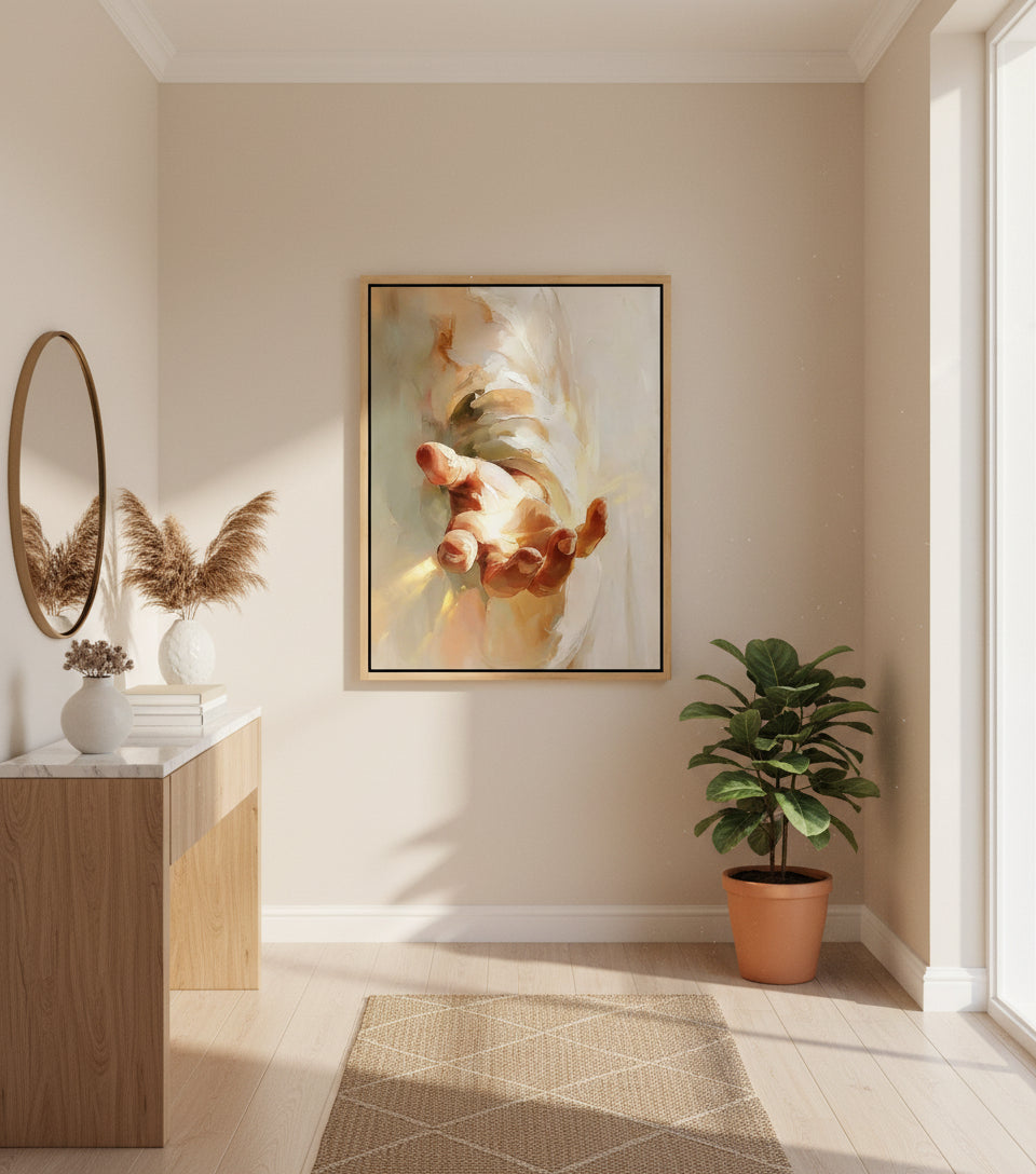 Jesus The Hand of Grace for help | Jesus Canvas